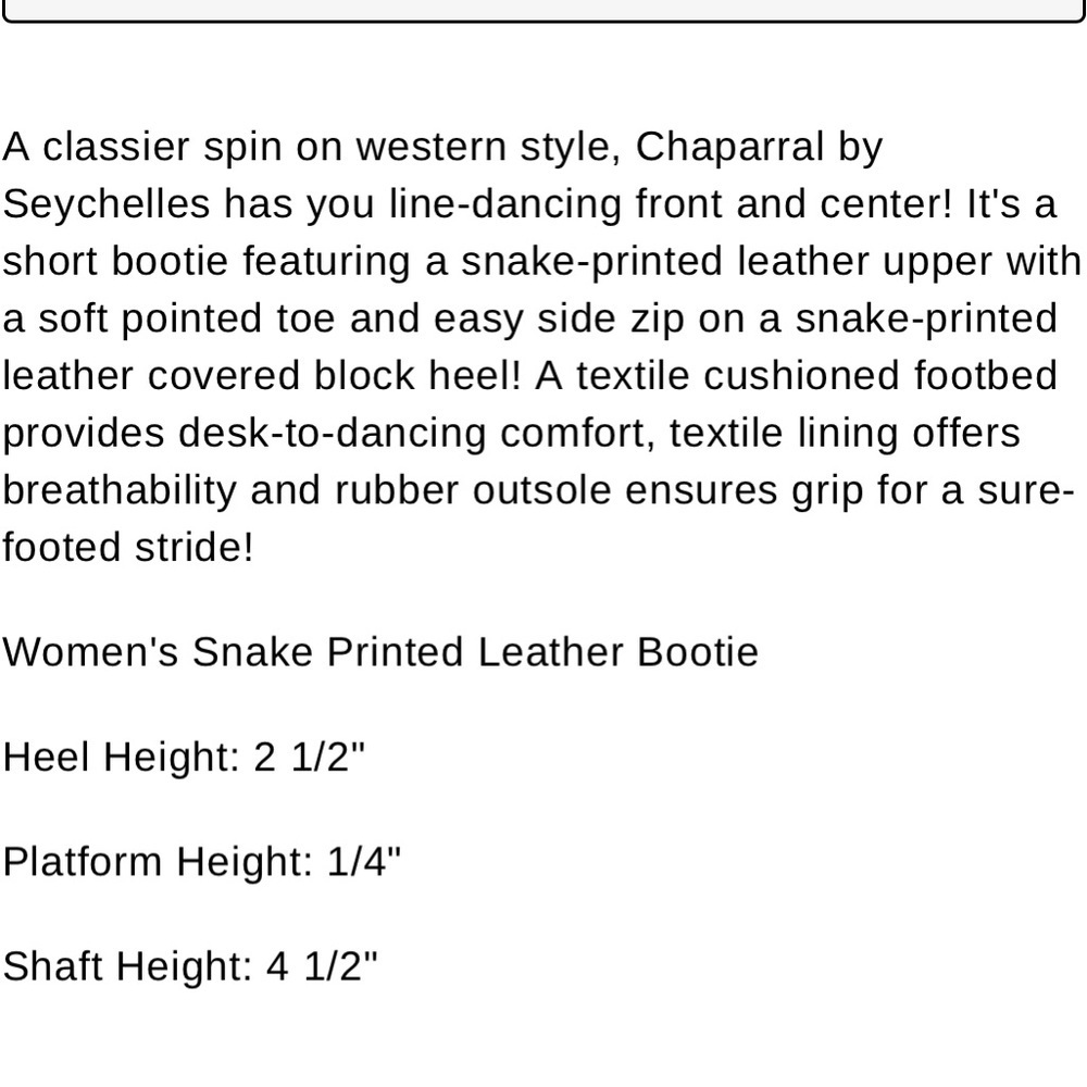 Seychelles Chaparral Python ankle boots - Picture 2 of 7